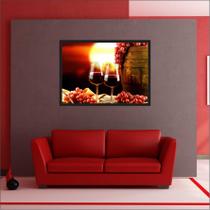 Quadro Decorativo Vinho Wine Salas Interiores Com Moldura G9