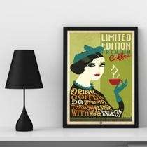 Quadro Decorativo Vintage PremiumCoffee 33x24cm Quadro Decorativo Vintage PremiumCoffee 33x24cm