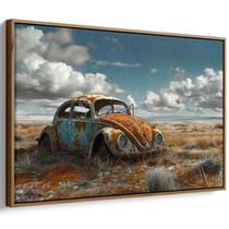 Quadro decorativo Vintage - Relíquias do Passado em Campos Desolados - Art Canvas