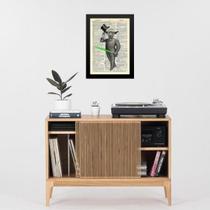 Quadro Decorativo Vintage Yoda 33X24Cm