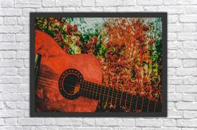Quadro Decorativo Violão Instrumentos Quartos Salas Decorações Com Moldura Quadro Decorativo Violão Instrumentos Quartos Salas Decorações Com Moldura