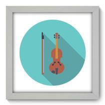 Quadro Decorativo - Violino - 22cm x 22cm - 049qdgb