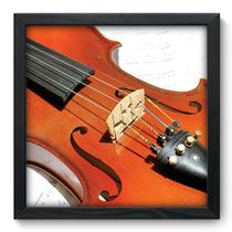 Quadro Decorativo - Violino - 33cm x 33cm - 058qdgp