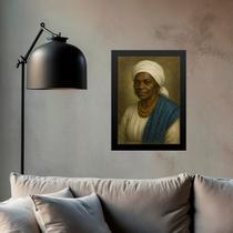 Quadro Decorativo Vovó Maria do Congo da Bahia 33x24cm - com vidro