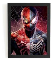 Quadro Decorativo Web Of Shadows Homem Aranha Hq Game Arte