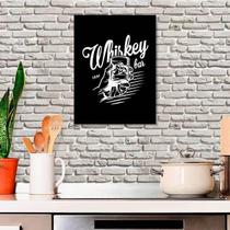 Quadro Decorativo Whiskey Bar 34x23cm Quadro Decorativo Whiskey Bar 34x23cm