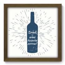 Quadro Decorativo - Wine - 33cm x 33cm - 061qdrm