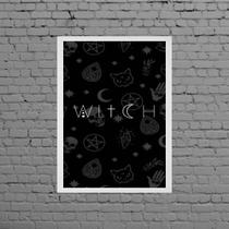 Quadro Decorativo Witch 45x34cm