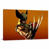 Quadro decorativo Wolverine com Tela em Tecido Quadro decorativo Wolverine com Tela em Tecido