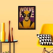 Quadro Decorativo Wolverine Vintage 45x34cm Quadro Decorativo Wolverine Vintage 45x34cm