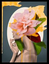 Quadro Decorativo Woman Leaf 40cm x 60 cm