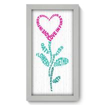 Quadro Decorativo - Words - 19cm x 34cm - 012qdob Quadro Decorativo - Words - 19cm x 34cm - 012qdob