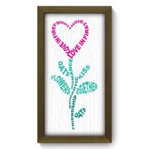Quadro Decorativo - Words - 19cm x 34cm - 012qdom Quadro Decorativo - Words - 19cm x 34cm - 012qdom
