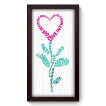 Quadro Decorativo - Words - 19cm x 34cm - 012qdop Quadro Decorativo - Words - 19cm x 34cm - 012qdop