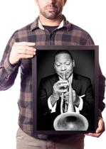 Quadro Decorativo Wynton Marsalis Trompete Musica Jazz