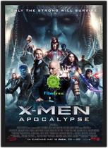 Quadro Decorativo X Men Cartaz Cinema Decorações Com Moldura