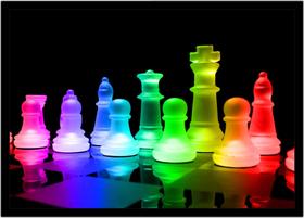 Quadro Decorativo Xadrez Tabuleiro Jogos Com Moldura RC009