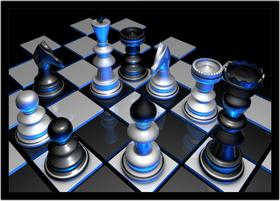 Quadro Decorativo Xadrez Tabuleiro Jogos Com Moldura RC017