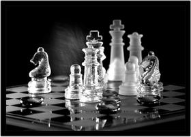 Quadro Decorativo Xadrez Tabuleiro Jogos Com Moldura RC047