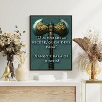 Quadro Decorativo Xangô - Justiça 45X34Cm