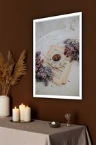 Quadro Decorativo Xícara De Chá Notas Musicais - 70x50cm