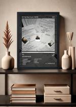 Quadro Decorativo XXXTENTACION 17 (Dark) Com Vidro Tamanho:21cm x 30cm (A4)