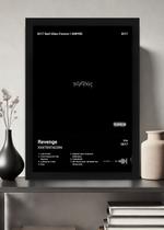 Quadro Decorativo XXXTENTACION Revenge (Colored) Com Vidro Tamanho:21cm x 30cm (A4)
