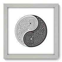 Quadro Decorativo - Yin Yang - 22cm x 22cm - 082qndab Quadro Decorativo - Yin Yang - 22cm x 22cm - 082qndab
