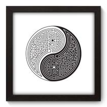 Quadro Decorativo - Yin Yang - 22cm x 22cm - 082qndap Quadro Decorativo - Yin Yang - 22cm x 22cm - 082qndap