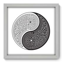 Quadro Decorativo - Yin Yang - 33cm x 33cm - 005qddb Quadro Decorativo - Yin Yang - 33cm x 33cm - 005qddb