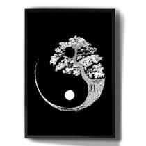 Quadro Decorativo Yin Yang Simbolo Kung Fu Natureza