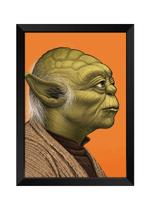 Quadro Decorativo Yoda Com acrílico A4