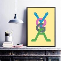 Quadro Decorativo Yoga-Palavra 33X24Cm - Com Vidro Quadro Decorativo Yoga-Palavra 33X24Cm - Com Vidro