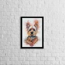 Quadro Decorativo Yorkshire 33x24cm - com vidro Quadro Decorativo Yorkshire 33x24cm - com vidro