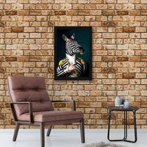 Quadro Decorativo Zebra Nobre 45x34cm