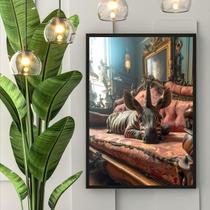 Quadro Decorativo Zebrinha Pet Unicórnio 24X18Cm