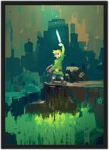 Quadro Decorativo Zelda Games Jogos Geek Decorações Com Moldura Quadro Decorativo Zelda Games Jogos Geek Decorações Com Moldura
