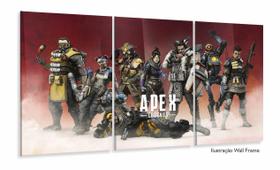Quadro Decorativos Apex Legends com 3 peças 120x60