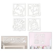 Quadro Decorativos Aplique Infantil Bichinhos Safari Baby Quadro Decorativos Aplique Infantil Bichinhos Safari Baby