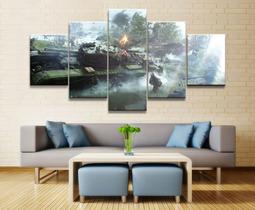 Quadro Decorativos Battlefield com 5 peças 5