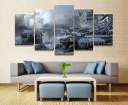 Quadro Decorativos Battlefield com 5 peças 7