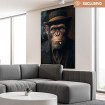 Quadro decorativos chimpanzé Gangster