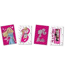 Quadro Decorativos Festa Barbie - 4 Unidades - Festcolor - Rizzo