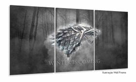 Quadro Decorativos Game of Thrones com 3 peças 125x60