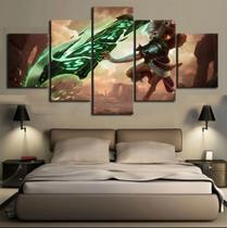 Quadro Decorativos League of Legends com 5 peças