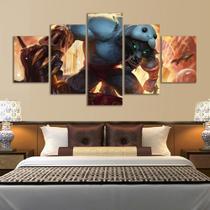 Quadro Decorativos League of Legends com 5 peças