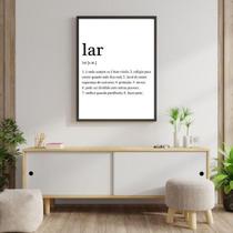 Quadro Definição Lar 33X24Cm - Com Vidro