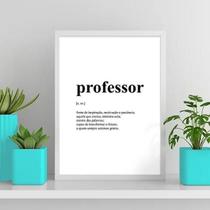 Quadro Definição Professor 45X34Cm - Com Vidro