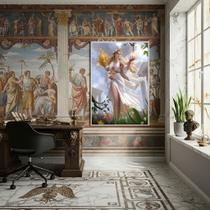 Quadro Deméter A Bela Deusa Grega da Colheita - 70x50cm