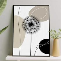 Quadro Dente de Leão - Abstrato 45x34cm - com vidro
